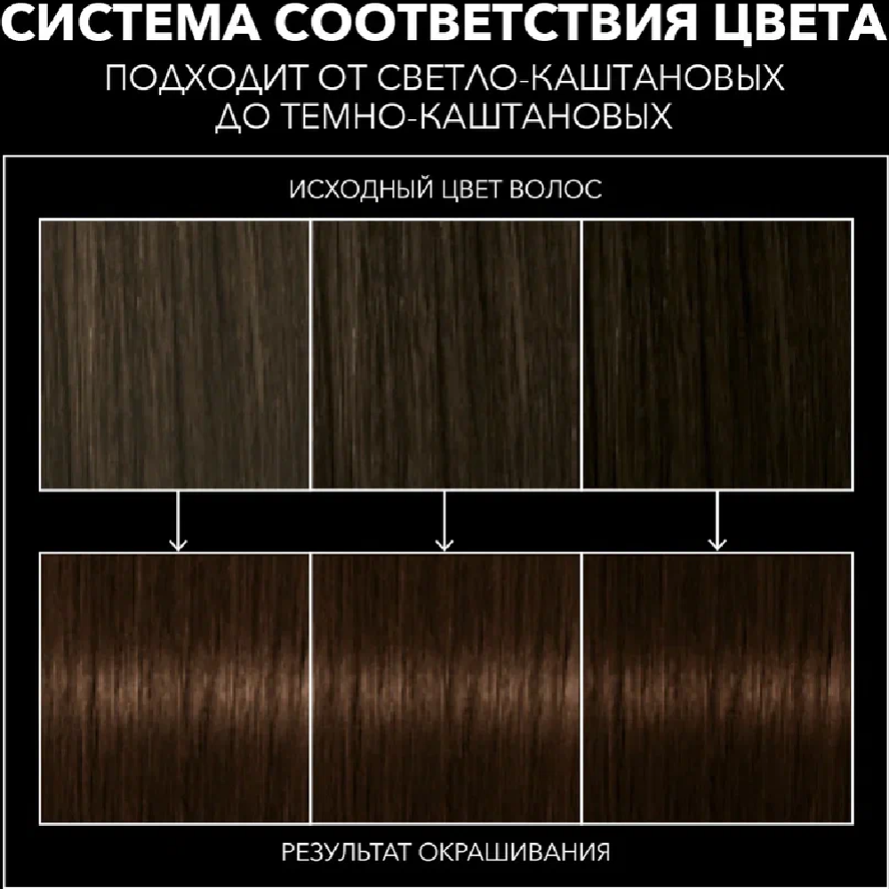 Крем-краска для волос «Сьесc» тон 3-8, темный шоколад