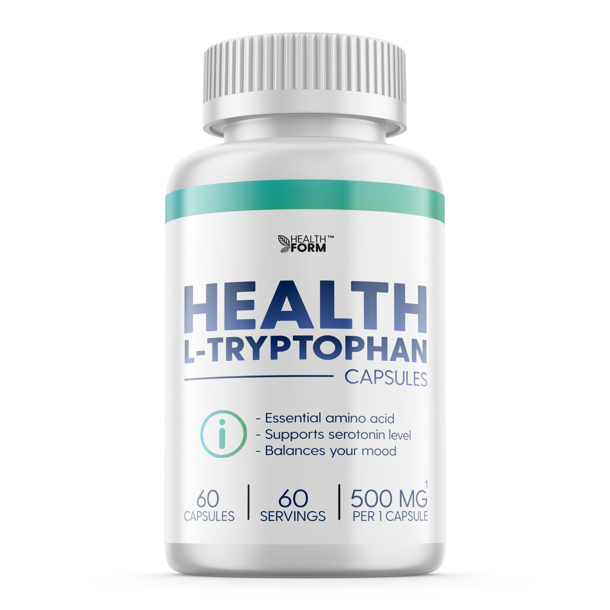 Аминокислота Л-Триптофан Health Form L-Tryptophan 60 капсул
