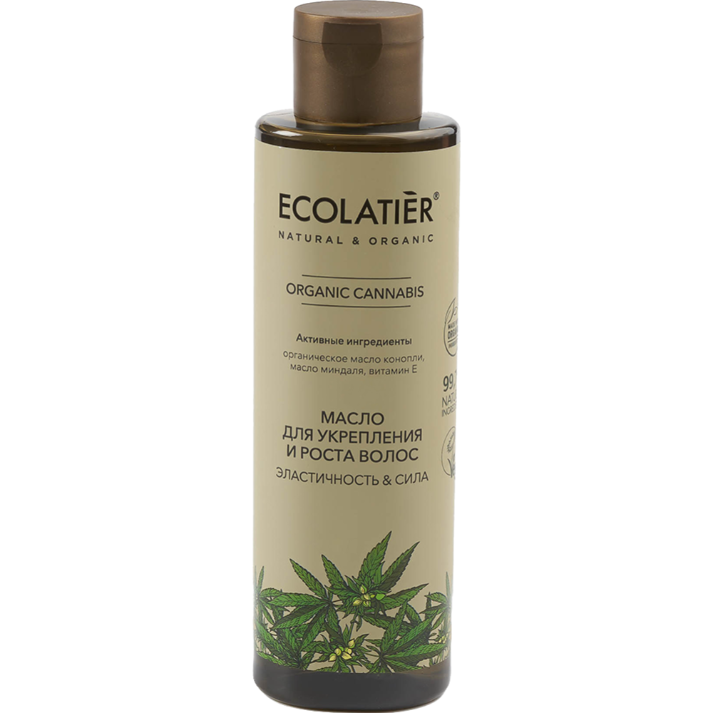 Масло для волос «Ecolatier» Green Cannabis, Эластичность&Сила, 200 мл