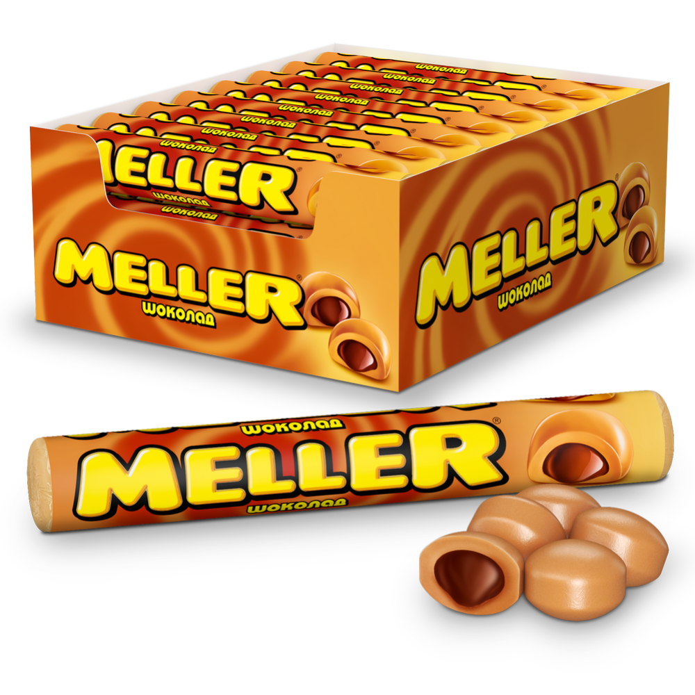 Ирис «Meller» с шоколадом, 38 г #0