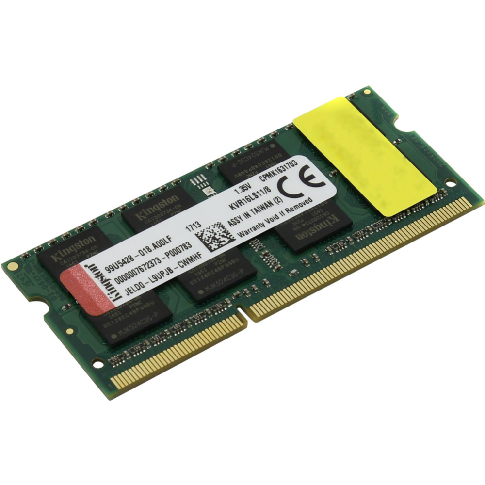 Оперативная память «Kingston» KVR16LS11/8WP, 8GB DDR3 1600MHz