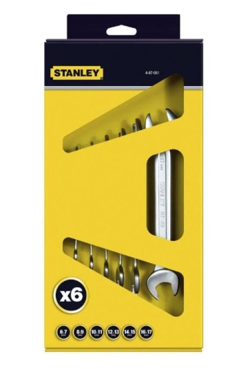 Набор рожковых ключей Stanley из 6-ти штук 4-87-051