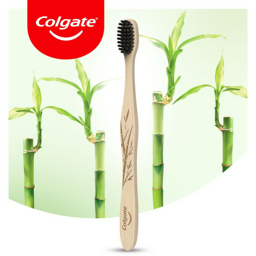 Зубная щетка «Colgate» бамбук, древесный уголь