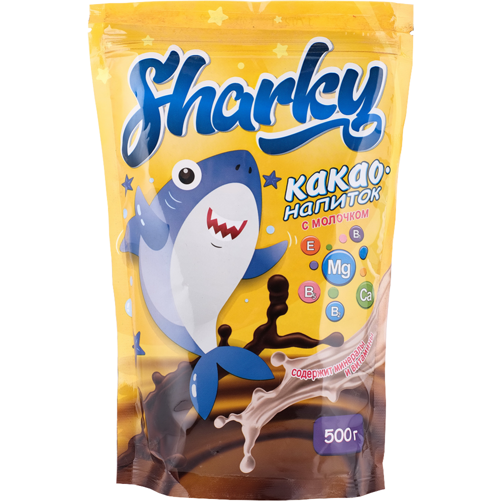 Картинка товара Какао-напиток «Sharky» с молочком, 500 г