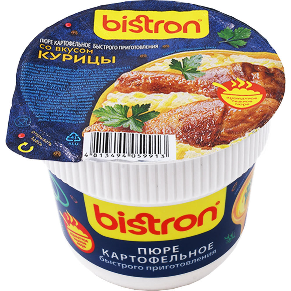 Картофельное пюре «Bistron» быстрого приготовления, курица, 40 г #0