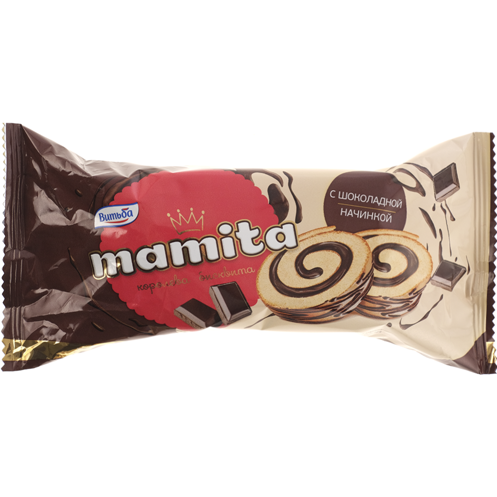 Рулет бисквитный «Mamita» с шоколадной начинкой, 150 г #0