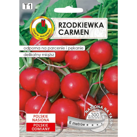 Семена «Pnos» Редис Кармен, на ленте, 6 м