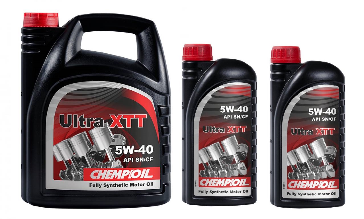 Моторное масло Chempioil Ultra XTT 5W-40 7л (комплект 5л+1+1)