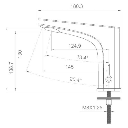 Смеситель для раковины Gappo G523 Хром