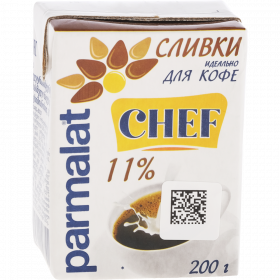 Сливки «Parmalat» уль­тра­па­сте­ри­зо­ван­ные, 11%, 200 г