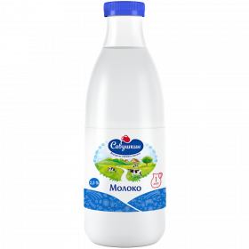 Молоко «Са­вуш­кин» уль­тра­па­сте­ри­зо­ван­ное, 2.5%, 1 л
