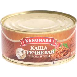 Кон­сер­вы мясные «Kanonada» каша греч­не­вая с птицей, 290 г