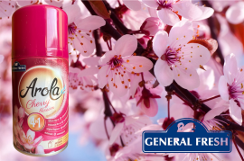 Сменный баллон к освежителю воздуха Arola Cherry Blossom General Fresh 250 мл