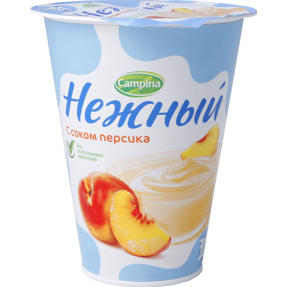 Йо­гурт­ный про­дукт «Неж­ный» с соком пер­си­ка, 1.2%, 320 г