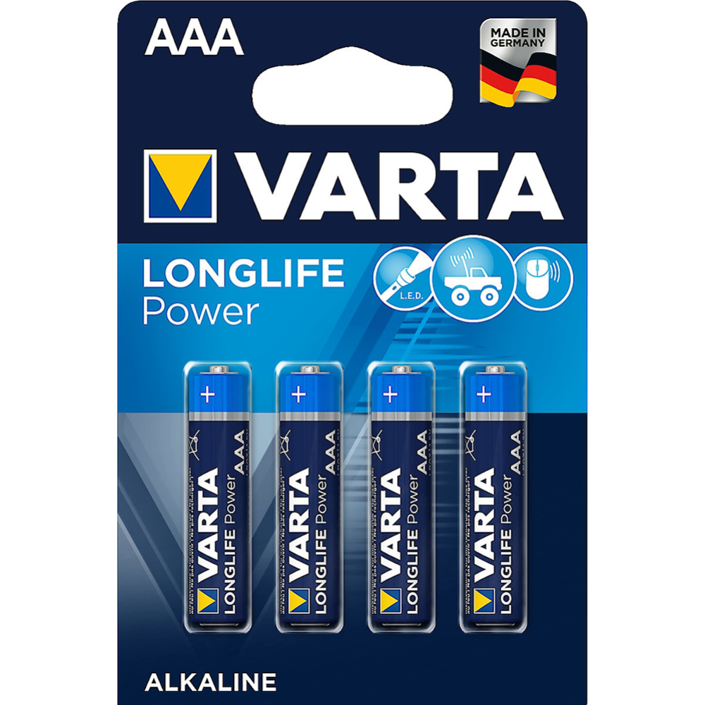 Картинка товара Элемент питания алкалиновый «Varta» ААА, 1.5V, 4 шт