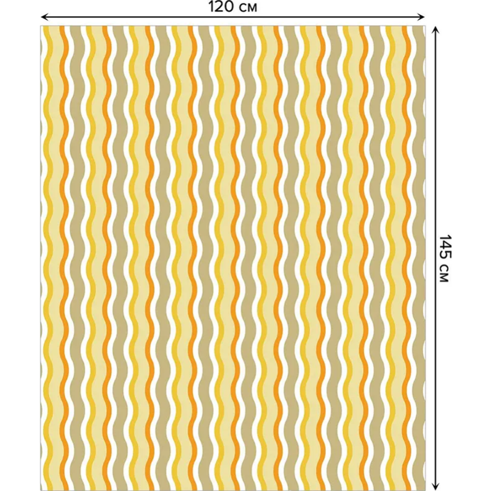 Скатерть «JoyArty» Волнистые полосы, tcox_31721, 120x145 см