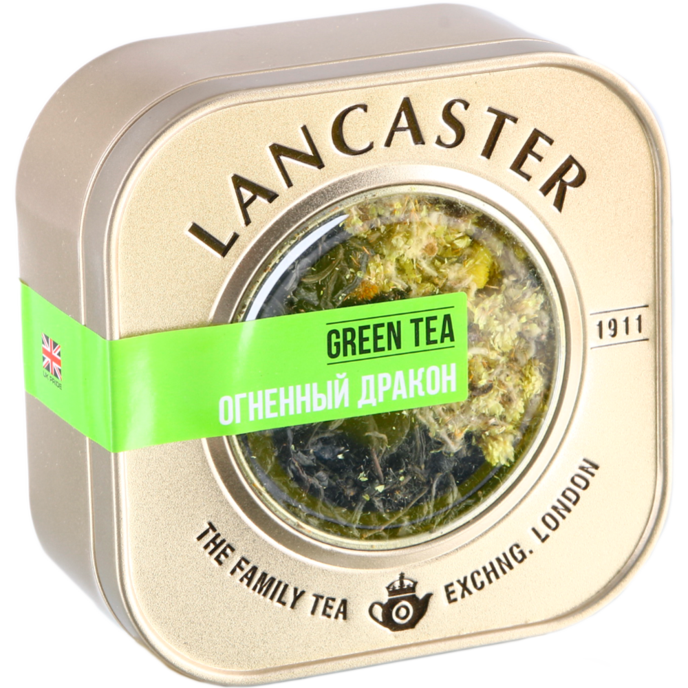 Чай зе­ле­ный «Lancaster» Ог­нен­ный дракон, круп­но­ли­сто­вой, 75 г