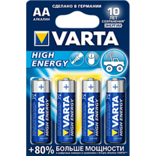 Элемент питания «VARTA» LongLife Power, AA, алкалиновый, 4 шт