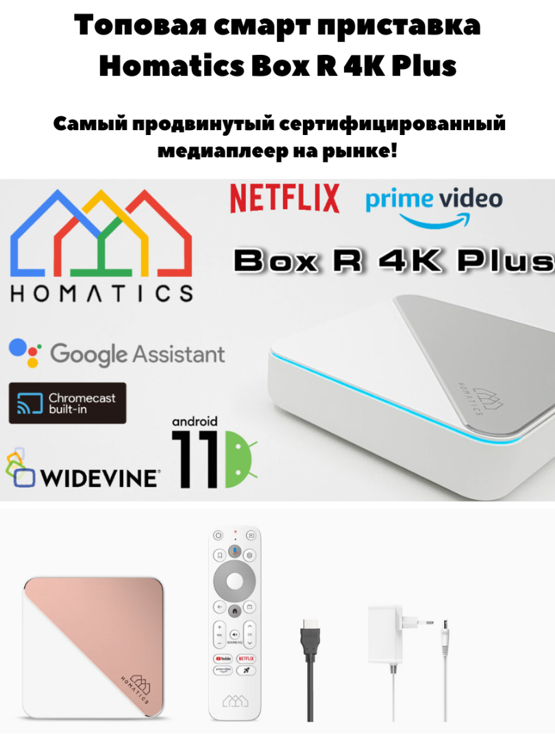 Смарт приставка  HOMATICS BOX R 4K PLUS