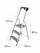 Стремянка Новая высота, комбинированная, 3 широкие ступени 130 мм,  с органайзером NV1138