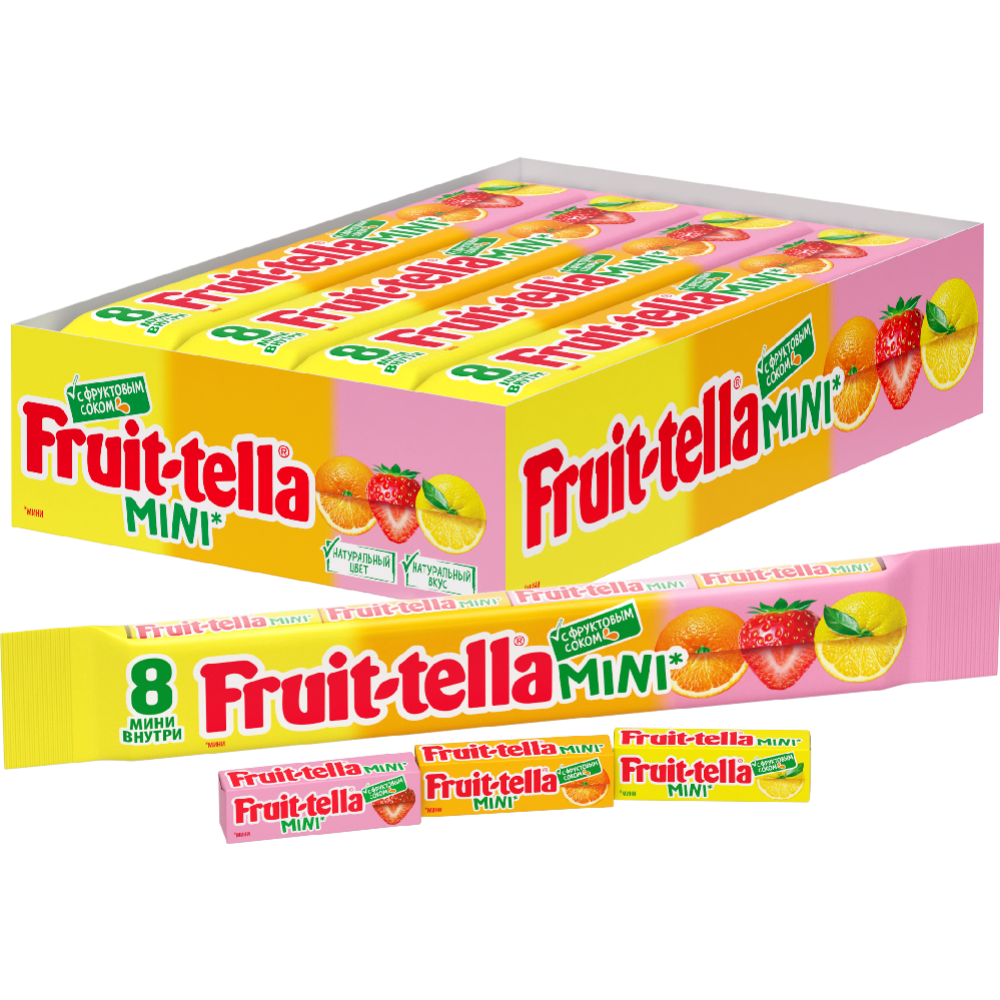 Конфеты жевательные «Fruittella» mini ассорти, 88 г #0
