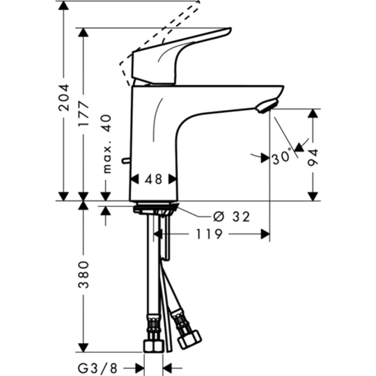 Смеситель «Hansgrohe» Focus, 31607000