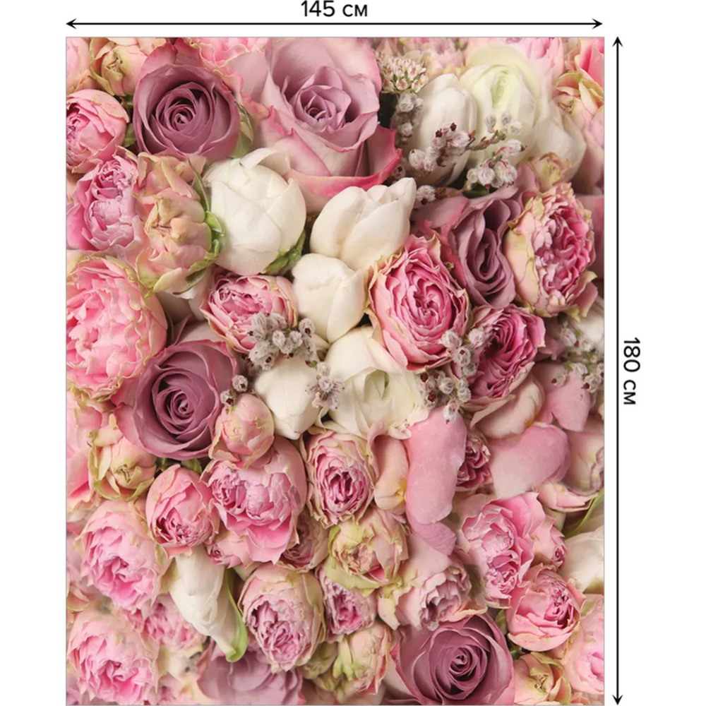 Скатерть «JoyArty» Розовый букет, tcox_2740, 180x145 см