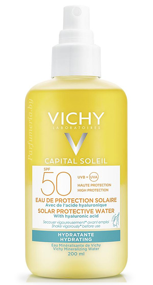 VICHY Capital Soleil Спрей двухфазный солнцезащитный увлажняющий SPF50 200 мл