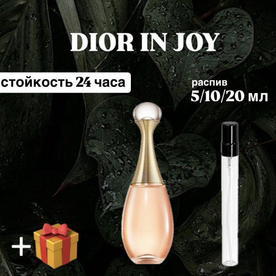 Парфюмерная вода Christian Dior ln joy отливант распив отливант 10 мл