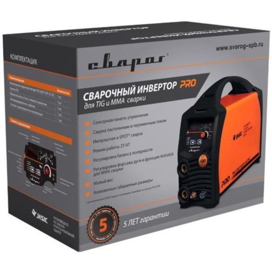 Инвертор сварочный «Сварог» Tig 200 P AC/DC Real, E201В, 99292