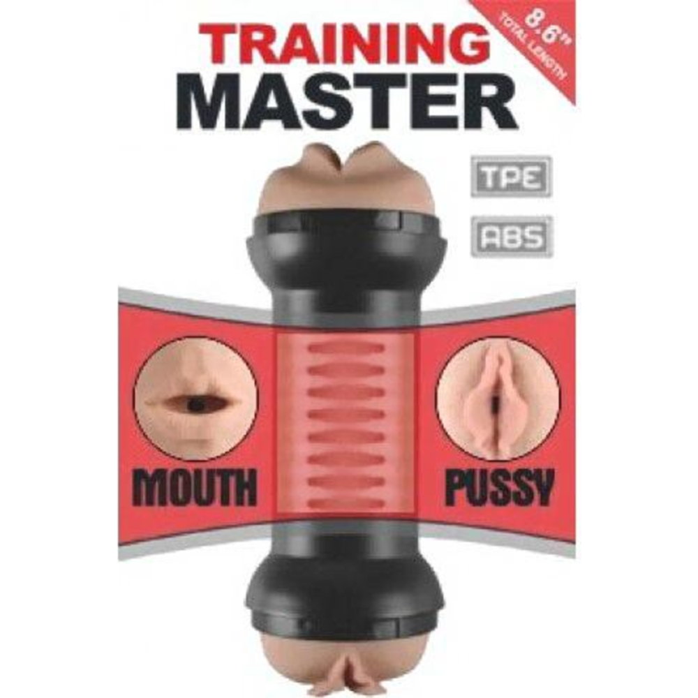 Мастурбатор для пениса «LoveToy» Training Master Double Side Stroker Mouth and Pussy, LV250002