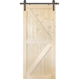 Дверь «Wood Goods» ДГ-АМБ, сосна неокрашенная, 60x200 см