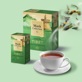 Чай в пакетиках зеленый Mark Collection TIBET, 100пак.*2гр.