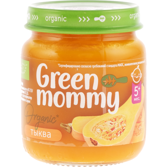 Пюре детское «Green mommy» тыква, 90 г