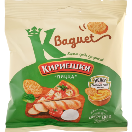 Сухарики «Кириешки» Baguet со вкусом пиццы и сырным соусом, 45 г