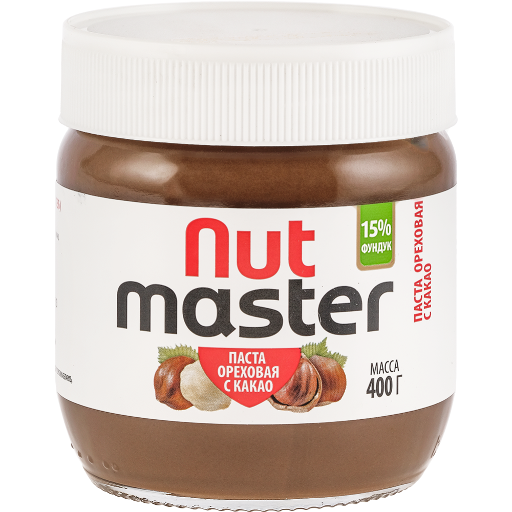 Паста оре­хо­вая «Nut Master» с какао, 400 г