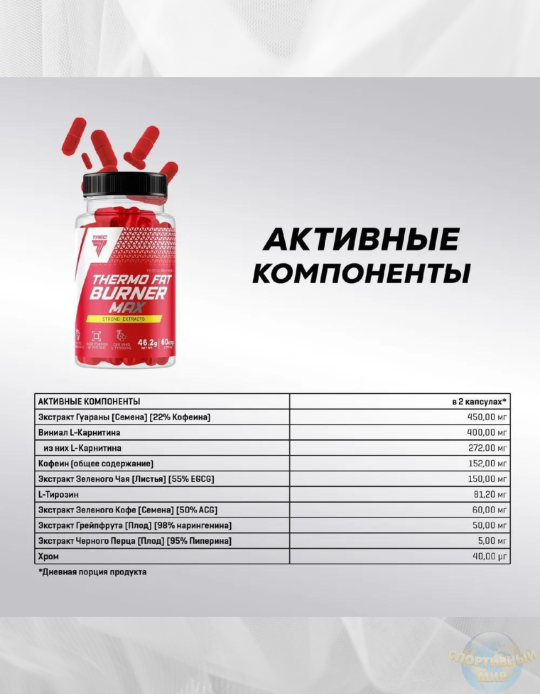 Trec Nutrition Thermo fat burner 120 таб.жиросжигатель