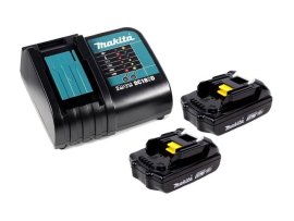 Комплект аккумуляторов MAKITA LXT 18.0 В BL1815N 2 шт. + зарядное устройство DC18SD в кейсе Артикул: 197143-8