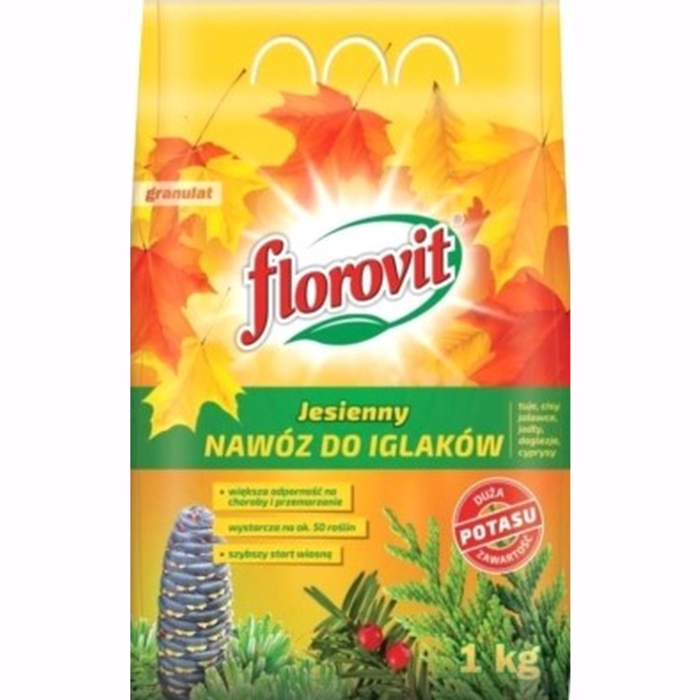 Удобрение «Florovit» для хвойных, гранулированное, осеннее, 1 кг