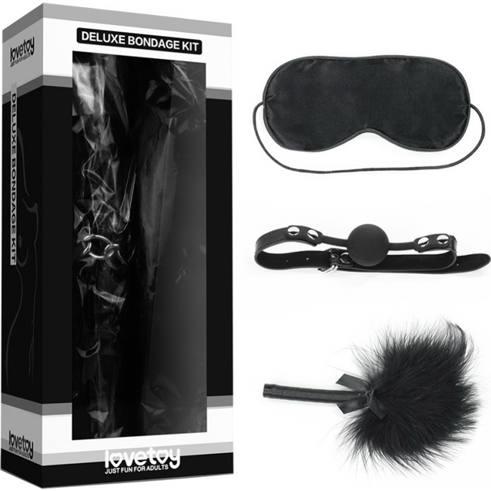 БДСМ-набор «LoveToy» Deluxe Bondage Kit, SM1002 Black