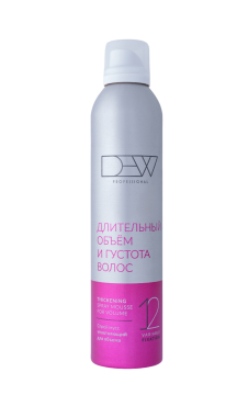 Спрей мусс уплотняющий для объема (Thickening spray mousse for volume) серии «DEW PROFESSIONAL»