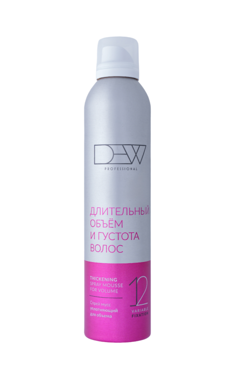 Спрей мусс уплотняющий для объема (Thickening spray mousse for volume) серии «DEW PROFESSIONAL»