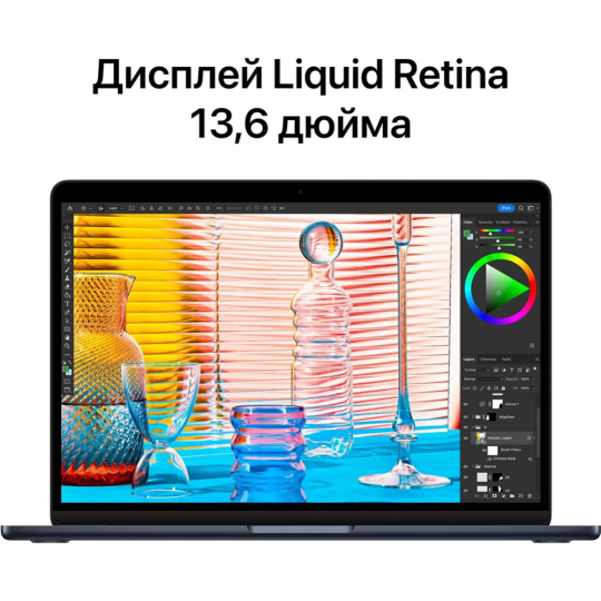 Ноутбук «Apple» MacBook Air 13 M2 2022 512GB, MLY43, полуночный