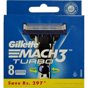 Смен­ные кас­се­ты для муж­ской бритвы «Gillette» Mach 3 Turbo, 8 шт