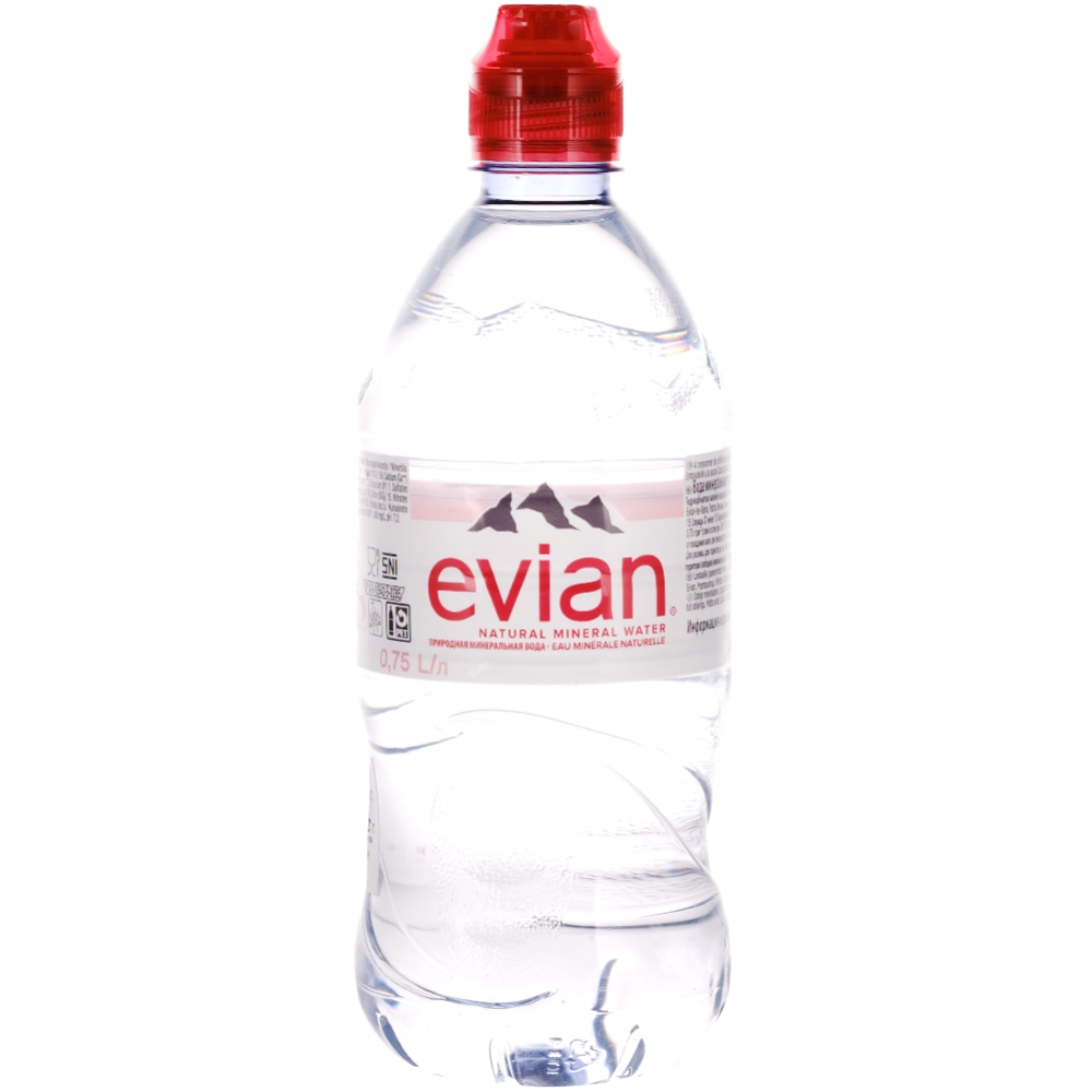 Вода минеральная «Evian» негазированная, 0.75 л #0