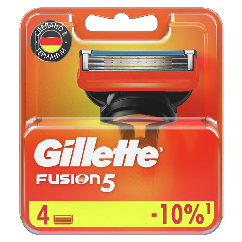 Сменные кассеты «Gillette» для бритвы Fusion, 4 шт #2