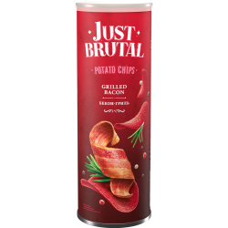 Чипсы кар­то­фель­ные «Just Brutal» со вкусом бекона гриль, 100 г