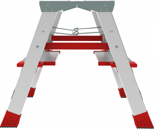 Стремянка ПРОФИ, 3 года гарантии, 2x2 широкие ступени 130 мм, площадка 260 мм, NV3127, Новая высота, 3127202
