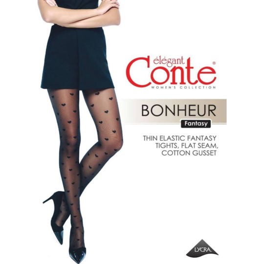 Колготки женcкие «Conte» Bonheur, размер 3, nero