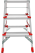 Стремянка ПРОФИ, 3 года гарантии, 2x3 широкие ступени 130 мм, площадка 260 мм, NV3127, Новая высота, 3127203